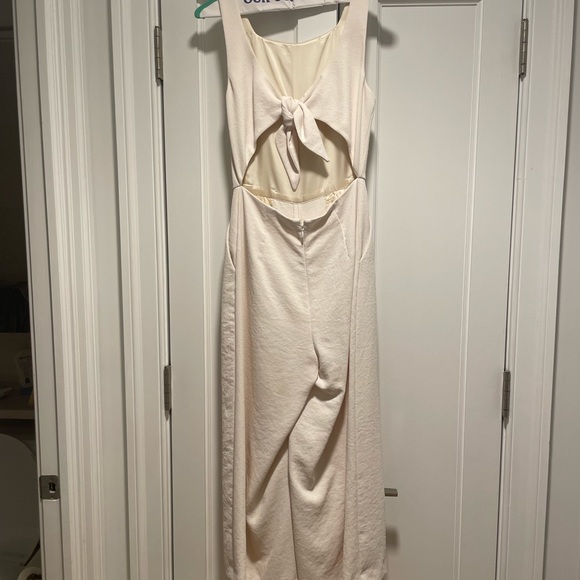 Aritzia Wilfred Ivory Open Back Jumpsuit - Picture 2 of 2